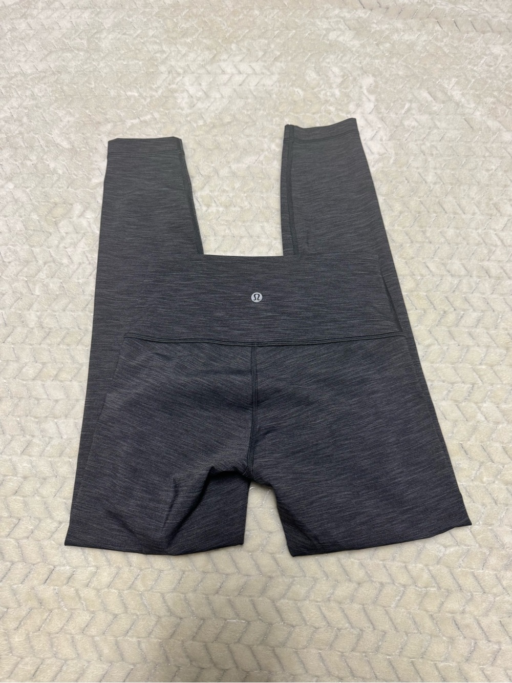 lululemon athletica Girls' Charcoal Black Space-Dye Leggings